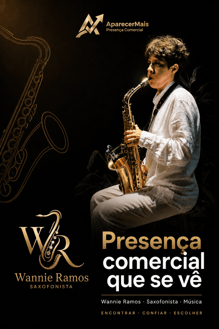 Post AparecerMais — Wannie Ramos · Saxofonista